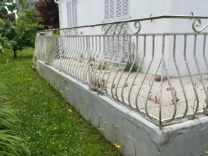rambarde extérieur en fer forgé